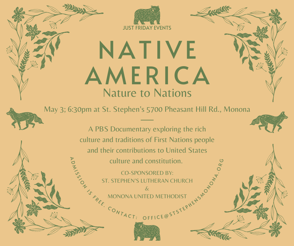 Featured image for Just Friday Event–NATIVE AMERICA: Nature to Nations